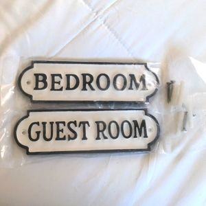 Farmhouse style Heavy Duty Bedroom & Guestroom signs